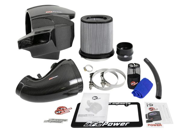 aFe Momentum Carbon Fiber CAIS w  Pro Dry S Filter 12-19 Jeep Grand Cherokee SRT8 (WK2) V8-6.4L Cheap - Image 5